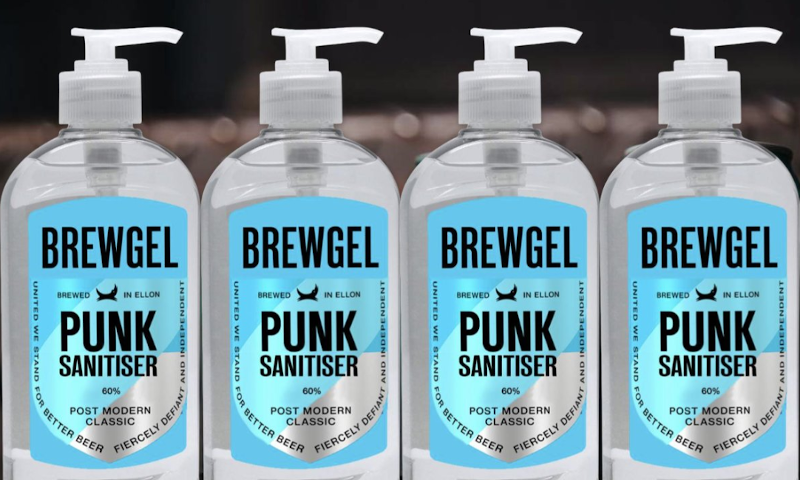 BrewDog Punk Sanitiser desinfecerende handgel // Twitter: @brewdogjames